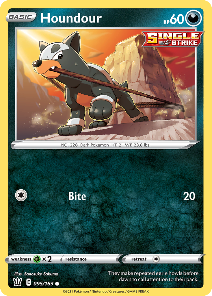 Houndour — illustrated card