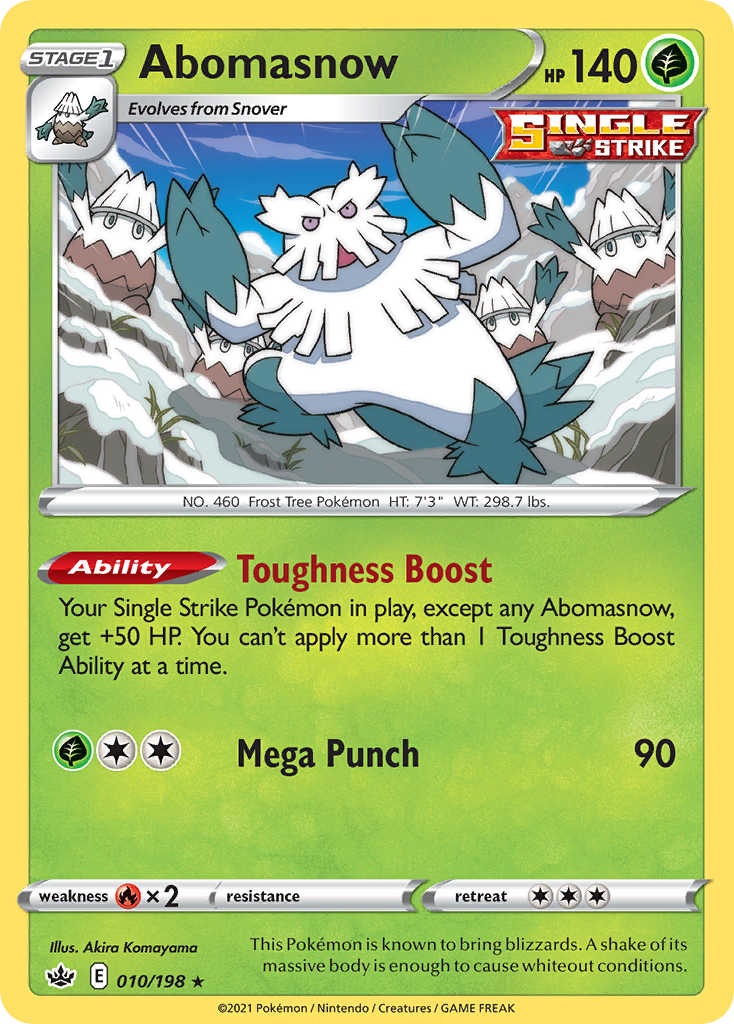 Abomasnow — illustrated card
