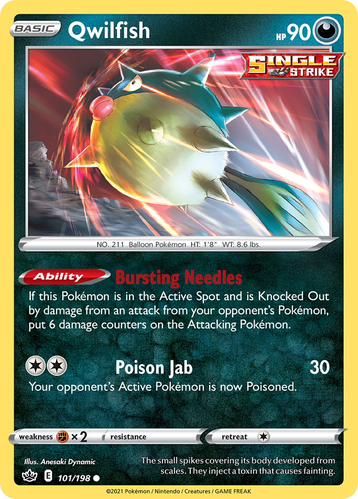 Qwilfish — illustrated card