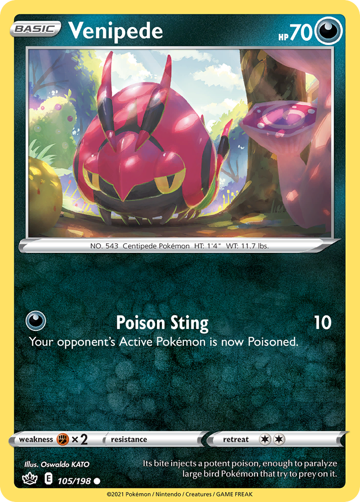Venipede — illustrated card