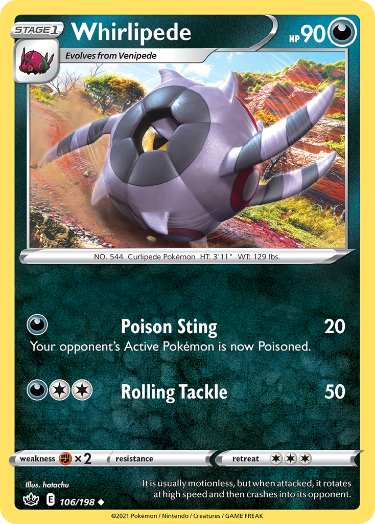 Whirlipede — illustrated card