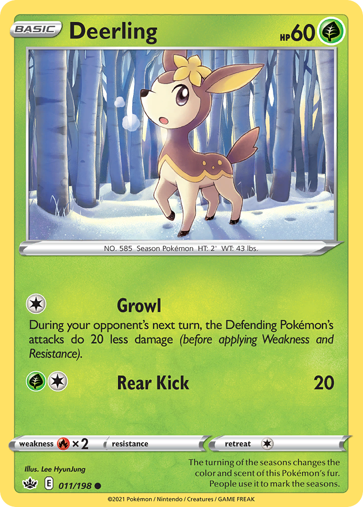 Deerling — illustrated card