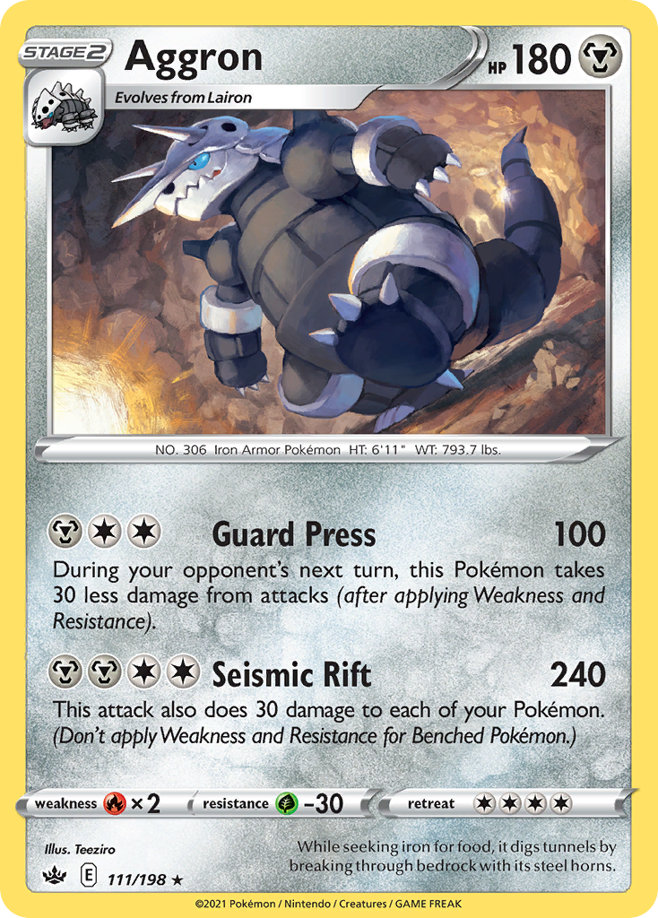 Aggron — illustrated card