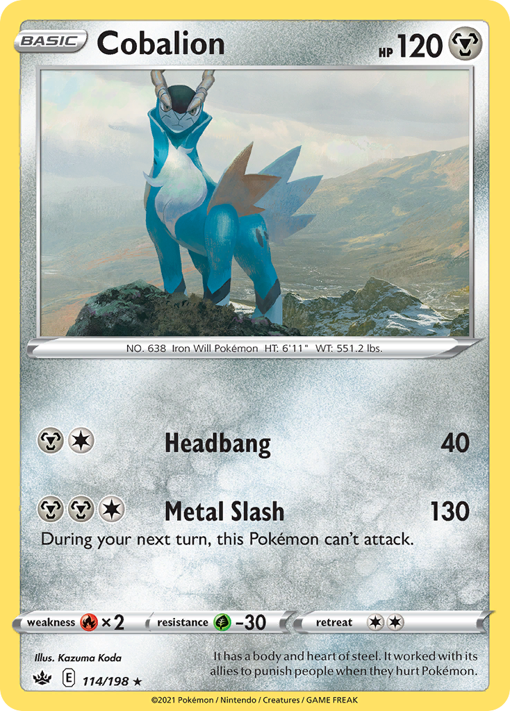Cobalion — illustrated card