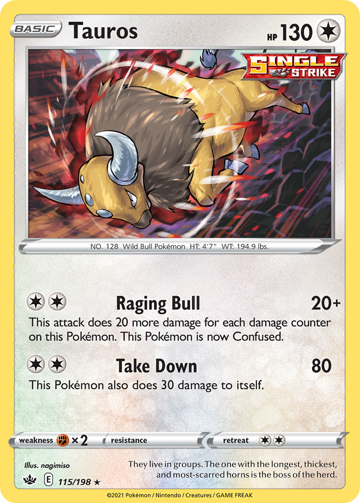 Tauros — illustrated card
