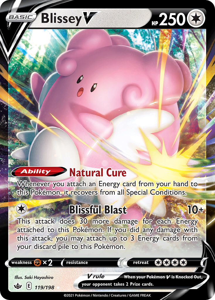 Blissey V — illustrated card