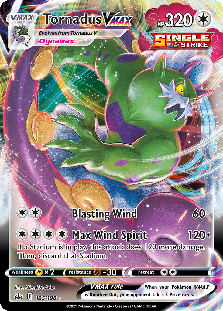 Tornadus VMAX — illustrated card