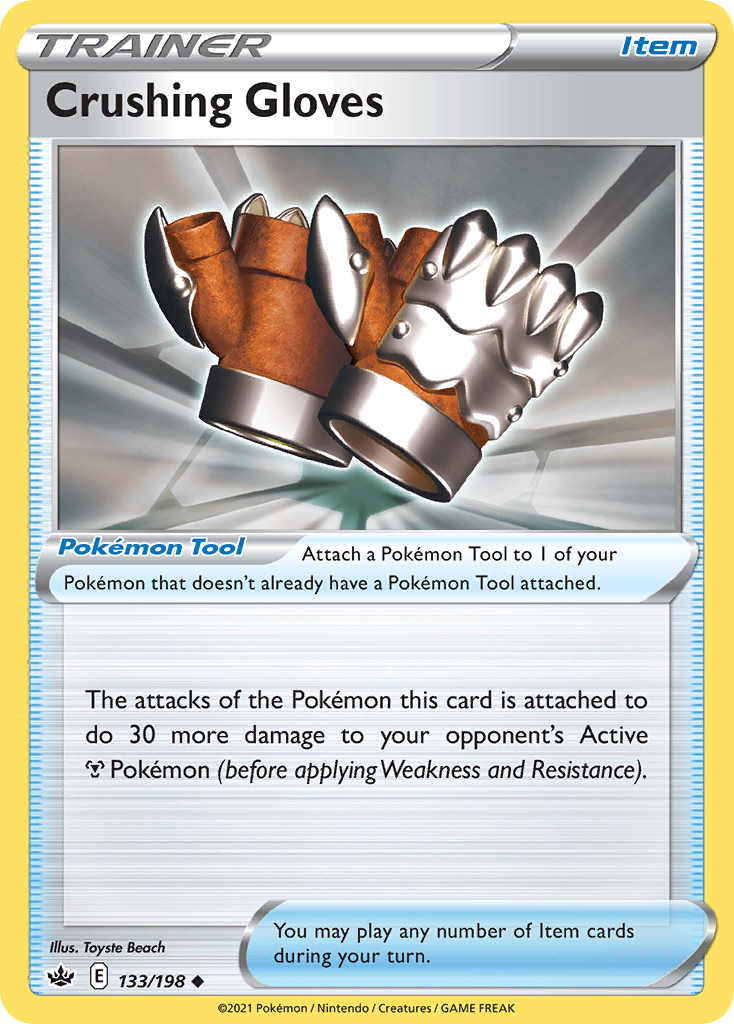 Crushing Gloves — illustrated card