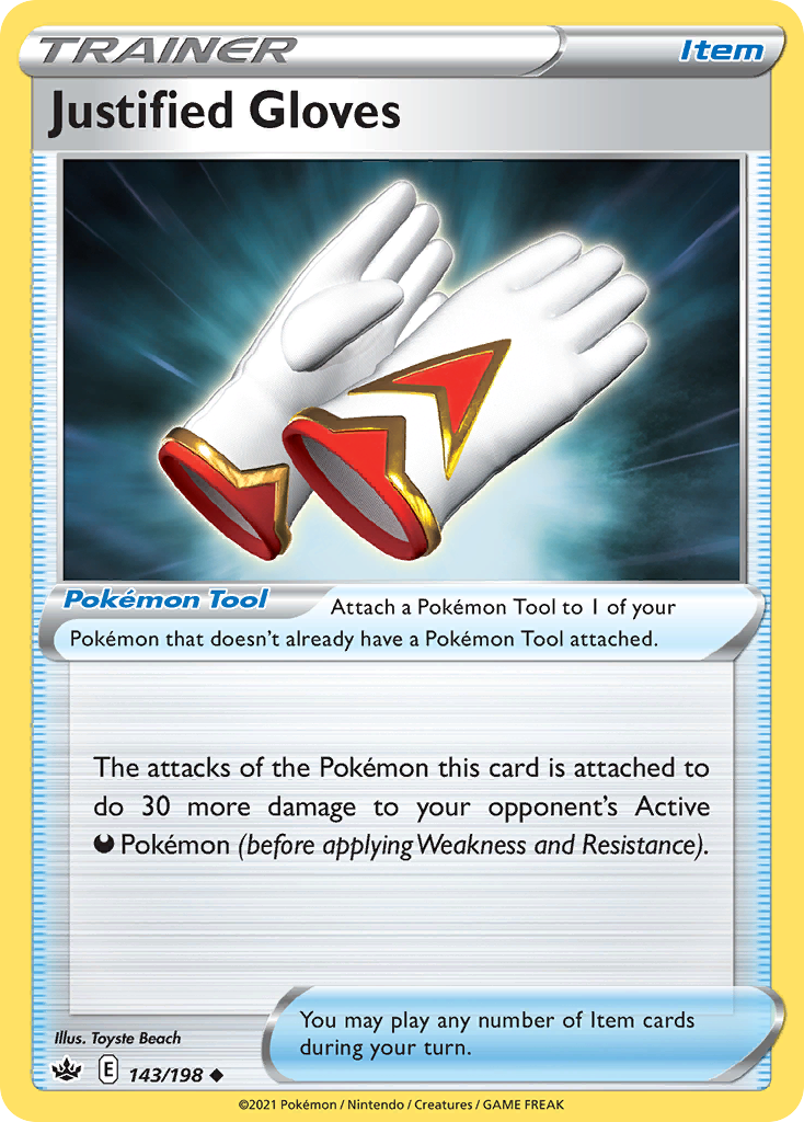 Justified Gloves — illustrated card