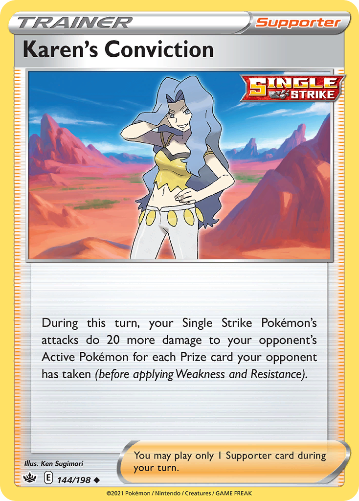 Karen's Conviction — illustrated card