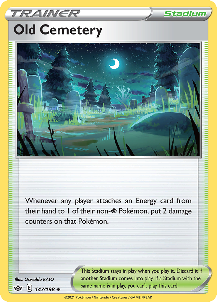 Old Cemetery — illustrated card