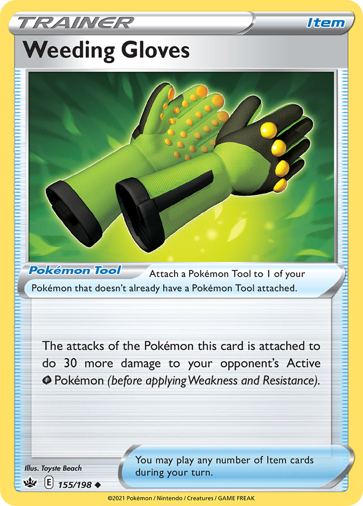 Weeding Gloves — illustrated card