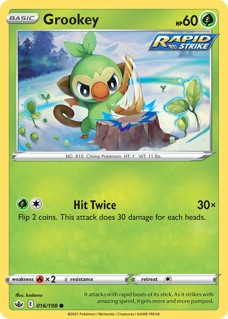 Grookey — illustrated card