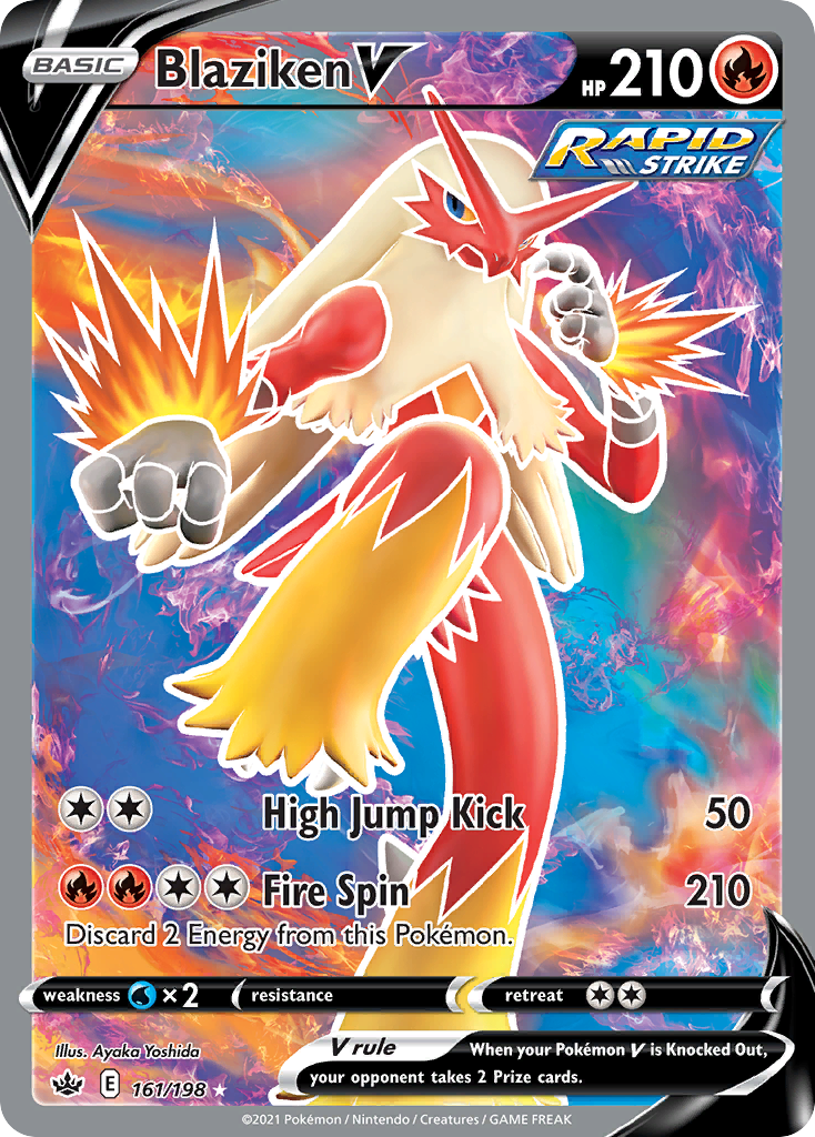 Blaziken V — illustrated card