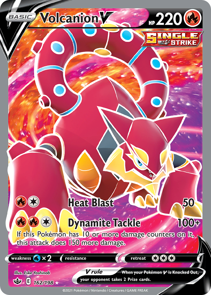 Volcanion V — illustrated card