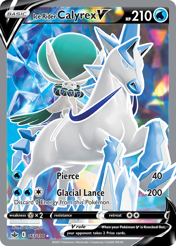 Ice Rider Calyrex V — illustrated card
