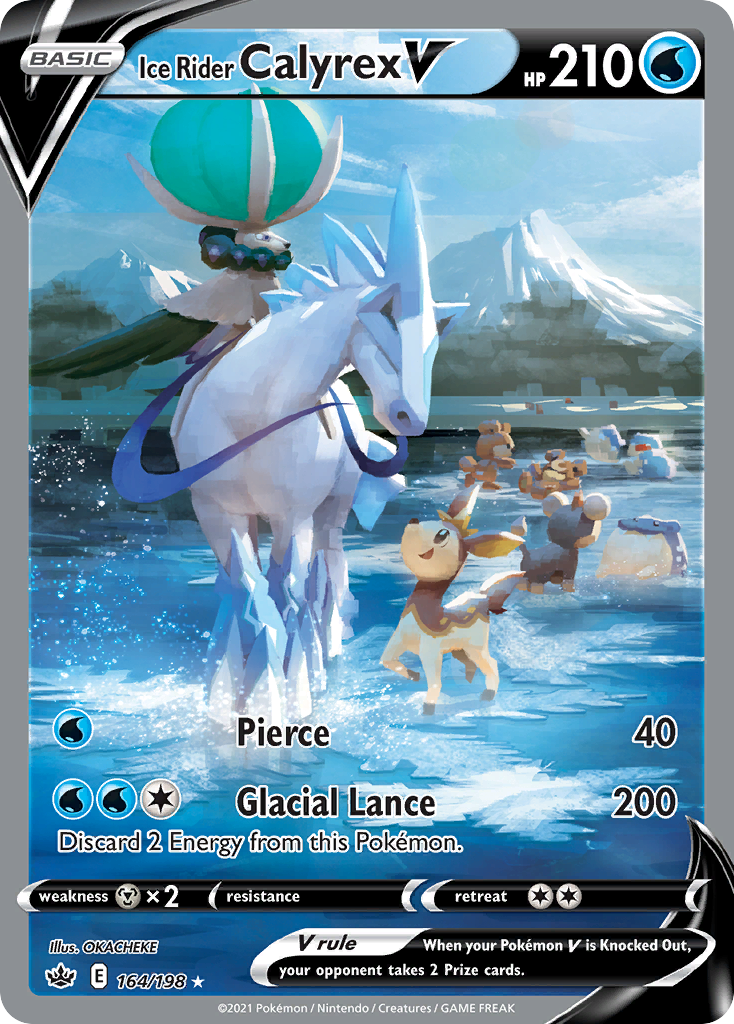 Ice Rider Calyrex V — illustrated card