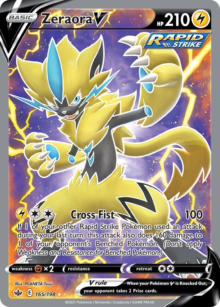 Zeraora V — illustrated card