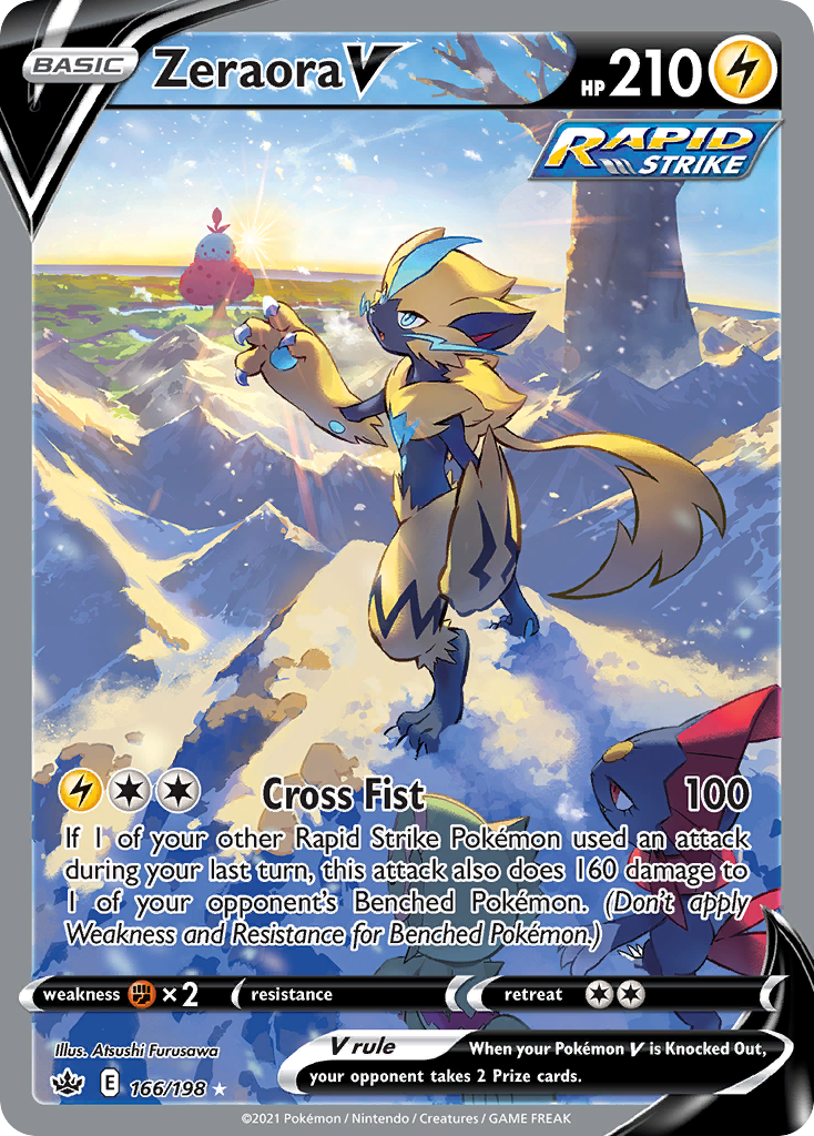 Zeraora V — illustrated card