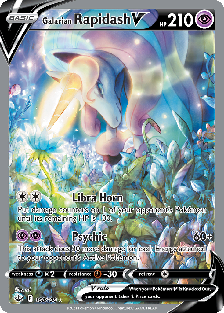 Galarian Rapidash V — illustrated card