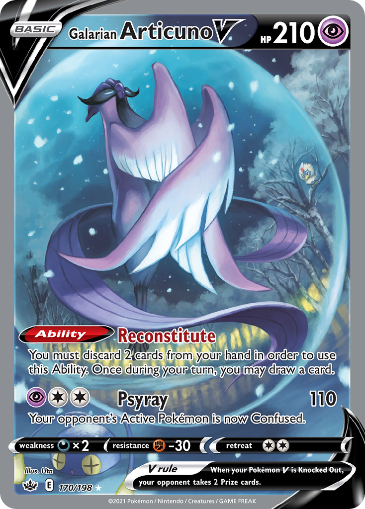 Galarian Articuno V — illustrated card