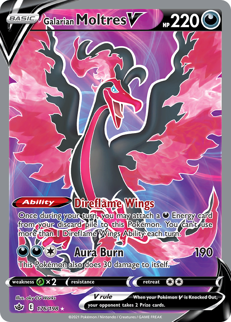 Galarian Moltres V — illustrated card