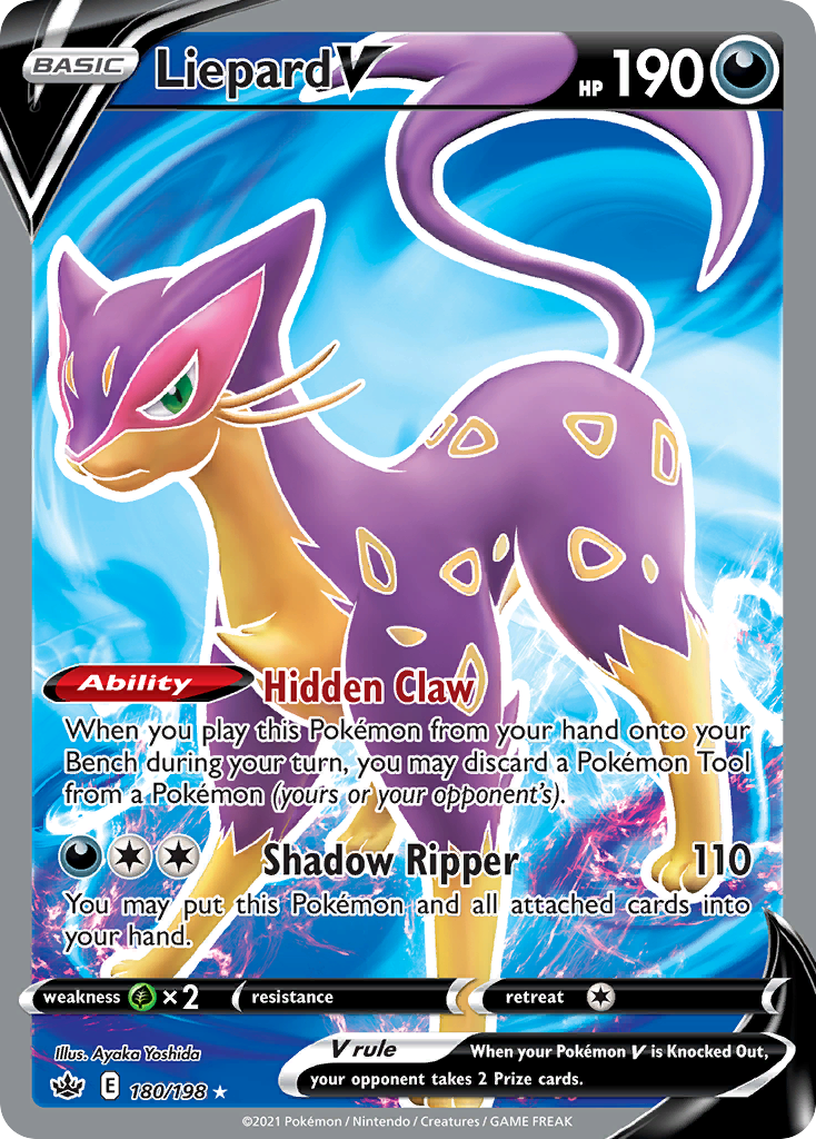 Liepard V — illustrated card