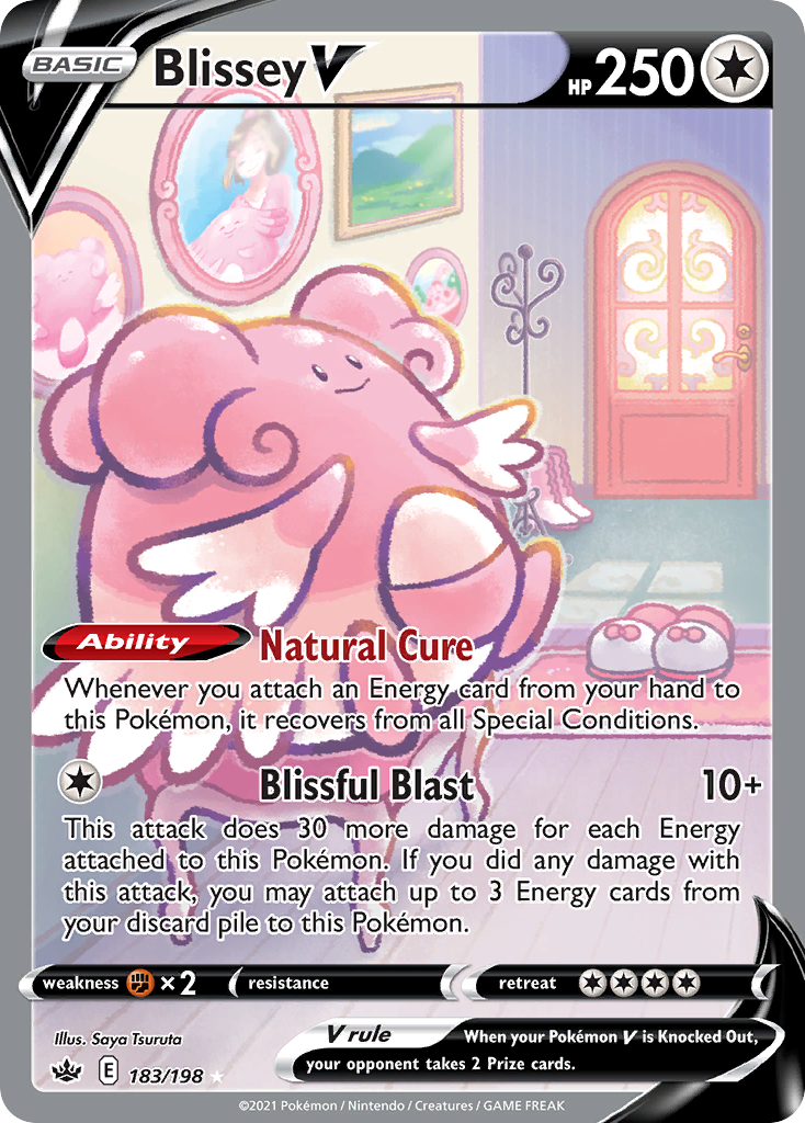 Blissey V — illustrated card