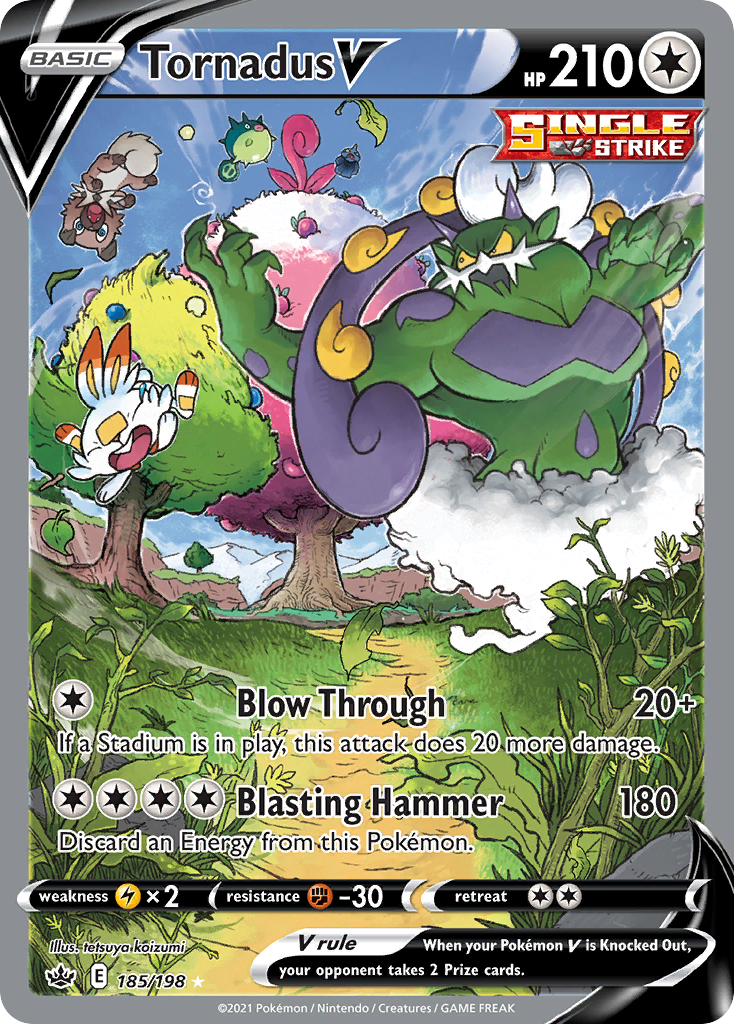 Tornadus V — illustrated card