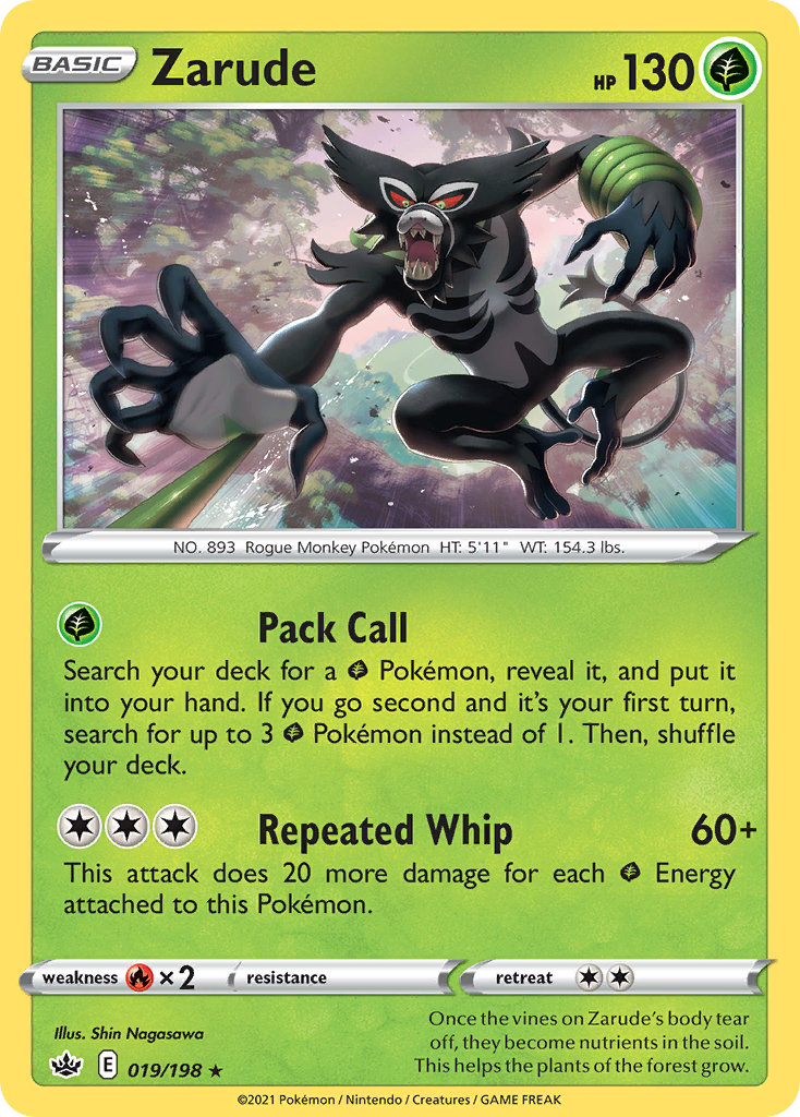 Zarude — illustrated card