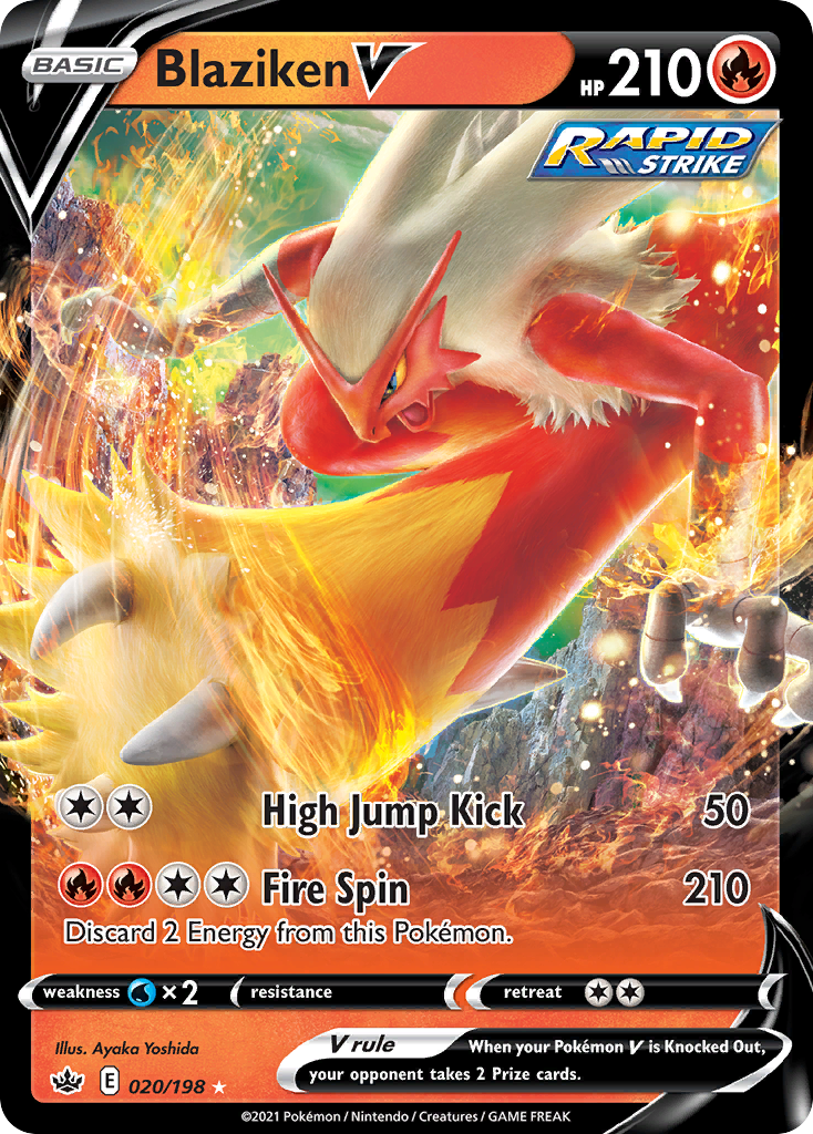 Blaziken V — illustrated card