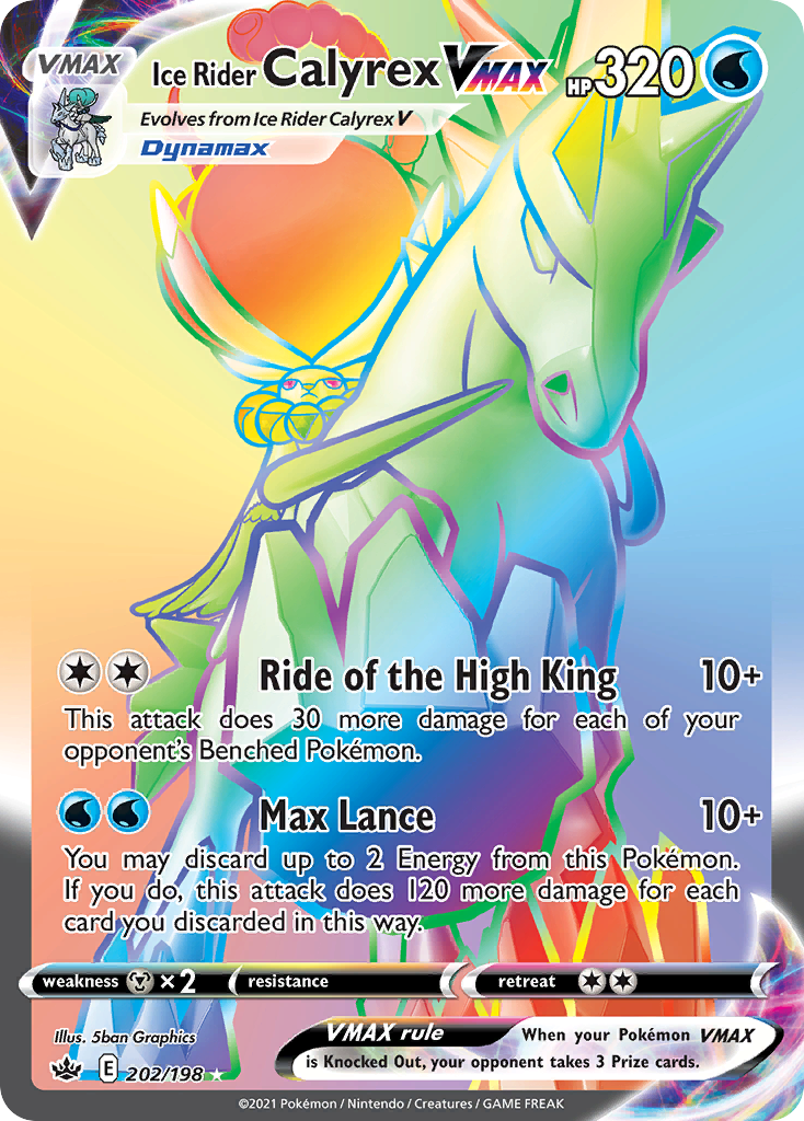 Ice Rider Calyrex VMAX — illustrated card