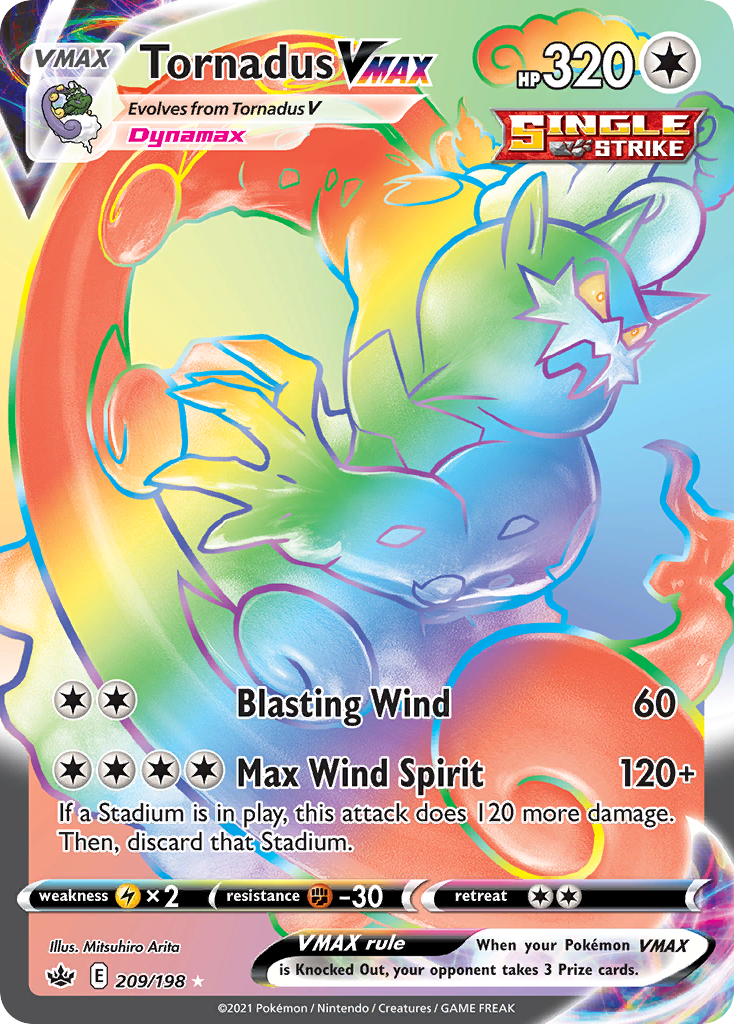 Tornadus VMAX — illustrated card