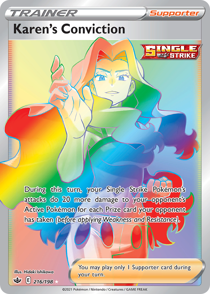 Karen's Conviction — illustrated card
