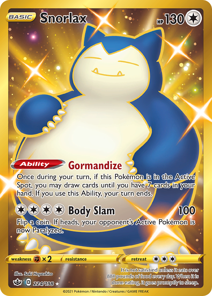 Snorlax — illustrated card