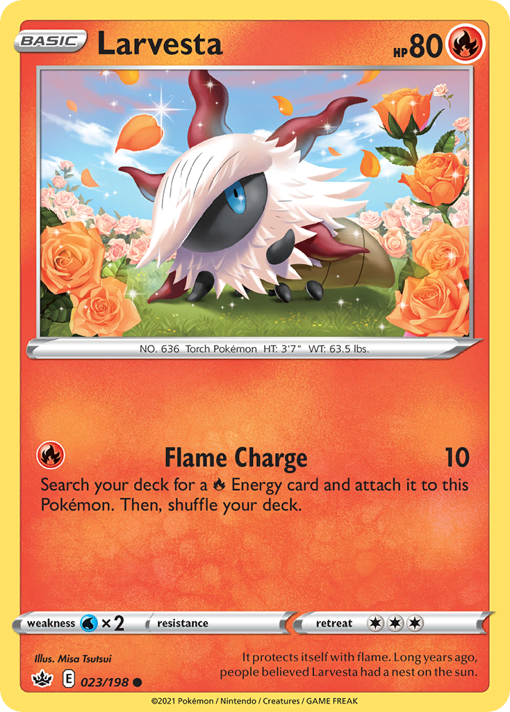 Larvesta — illustrated card