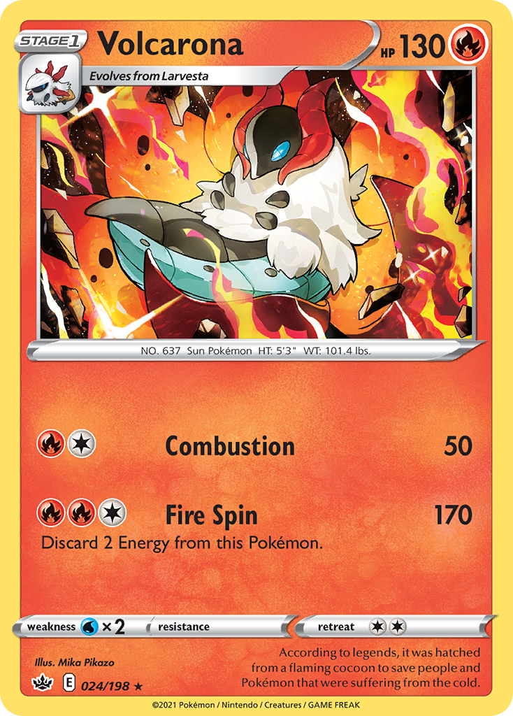 Volcarona — illustrated card