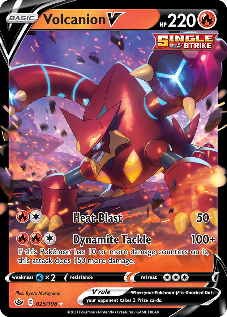 Volcanion V — illustrated card