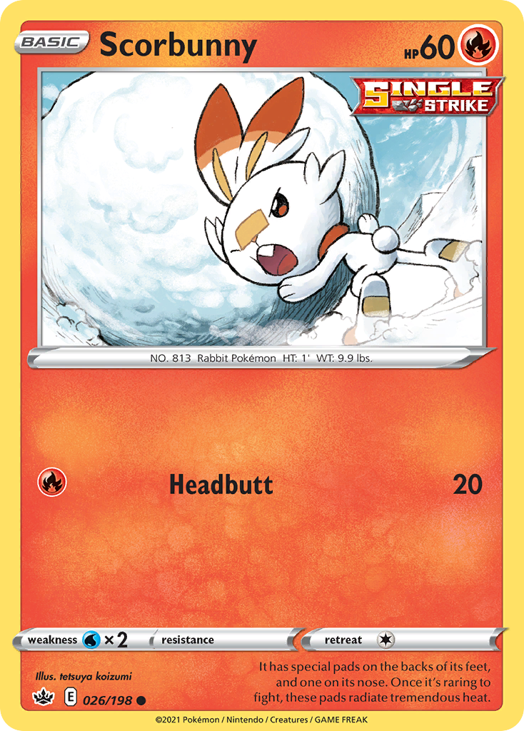 Scorbunny — illustrated card