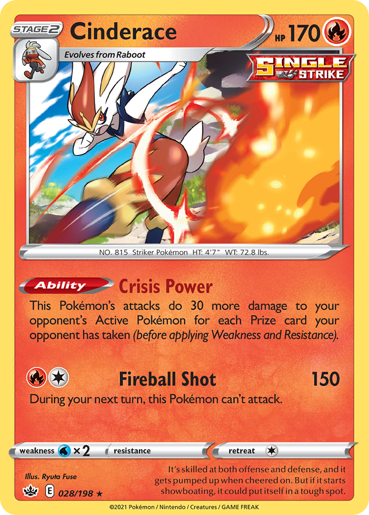 Cinderace — illustrated card