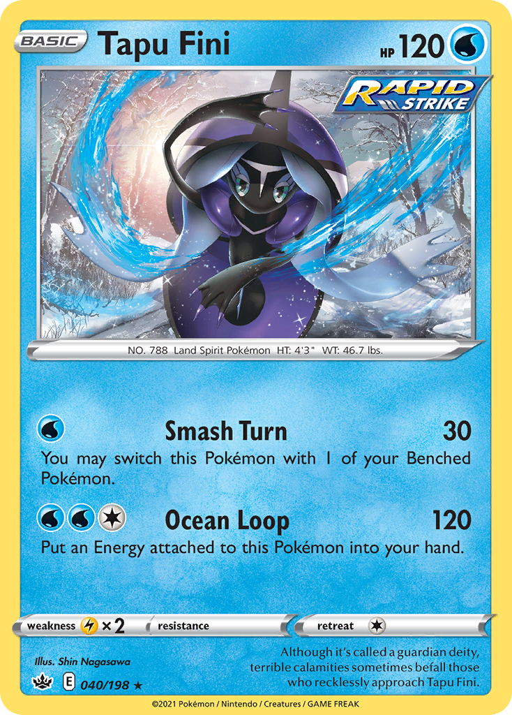 Tapu Fini — illustrated card