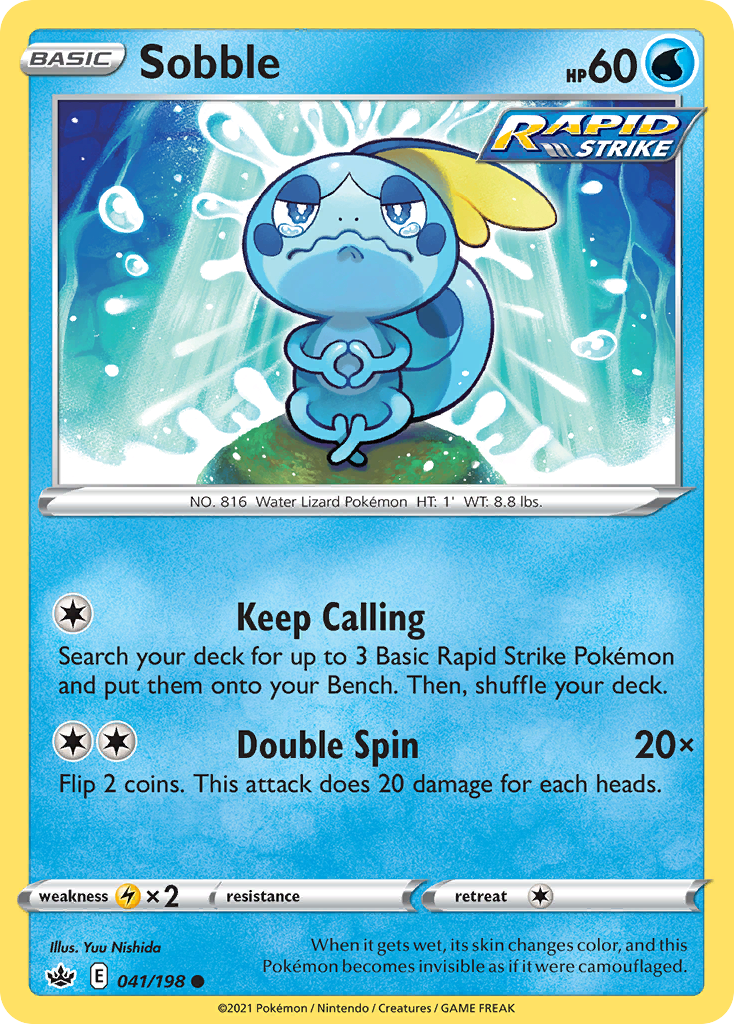 Sobble — illustrated card