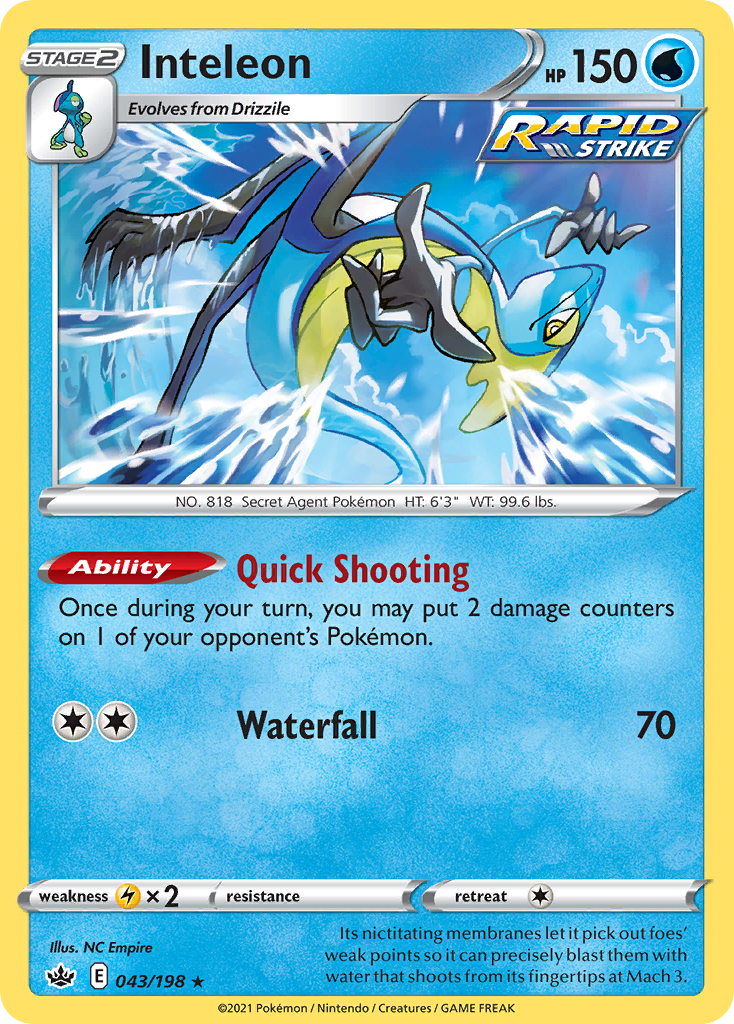 Inteleon — illustrated card