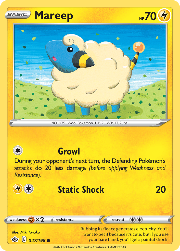 Mareep — illustrated card