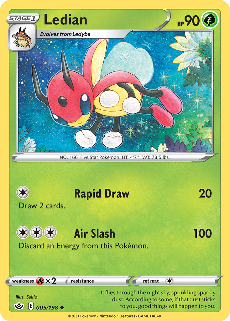 Ledian — illustrated card