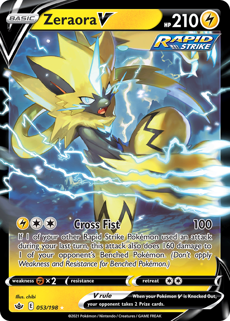 Zeraora V — illustrated card