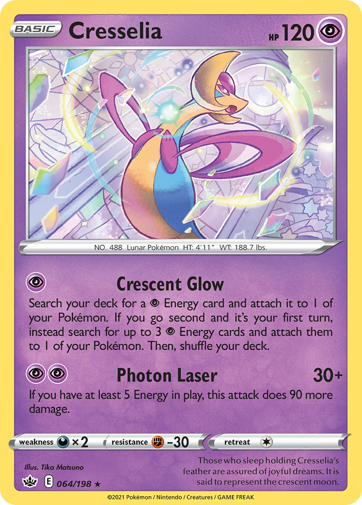 Cresselia — illustrated card