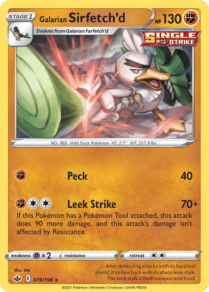 Galarian Sirfetch'd — illustrated card