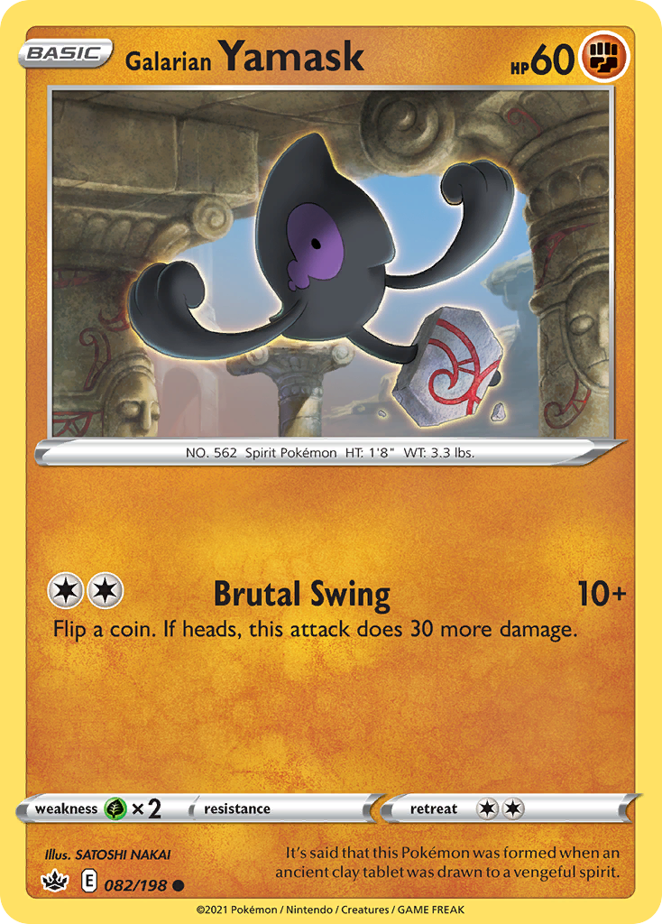 Galarian Yamask — illustrated card