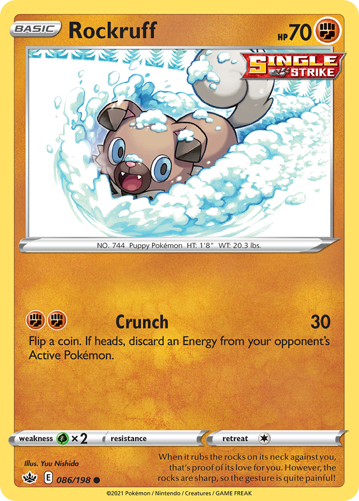 Rockruff — illustrated card